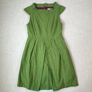 Tulle by Anthropologie Pleated Cap Sleeve Mod Midi Dress